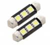 36mm 3-SMD 1.5" Canbus Error Free Dome Light LED Bulbs 239 272 6411 6418 C5W White (OEM)